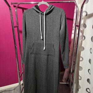 Gray Hoodie Dress